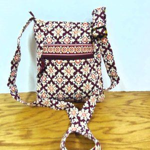 Vera Bradley Brown ' Medallion" Crossbody